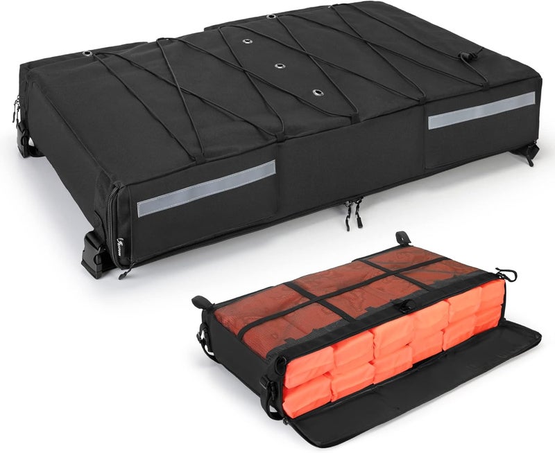 Fasrom T-top Storage Bag for Boat Life Jackets, Holds up to 4/6 Type II Life Jackets, Black (NOT INCLUDES LIFE JACKETS) - Image 1